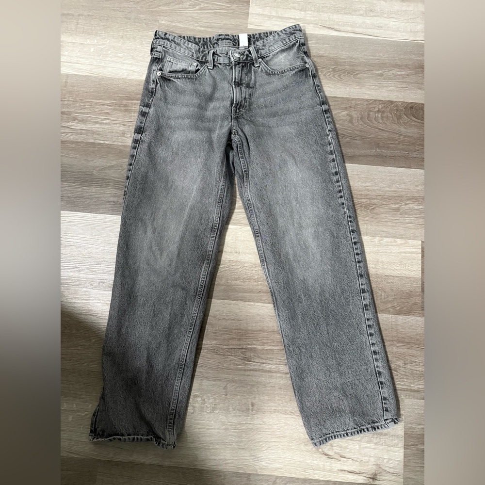 H&M Classic Gray Men's baggy Low Waist Jeans